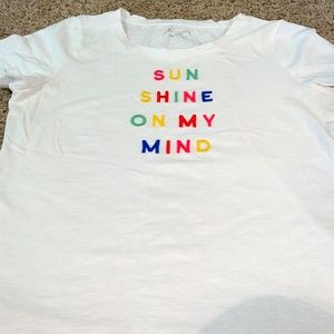 Talbot's "sunshine on my mind tee size L